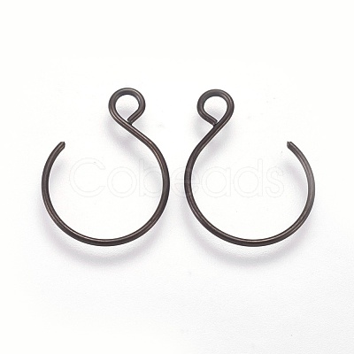 304 Stainless Steel Earring Hooks STAS-O119-10B-1