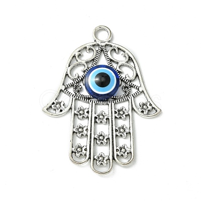 Blue Evil Eye Alloy Big Pendants PALLOY-JF02358-01-1