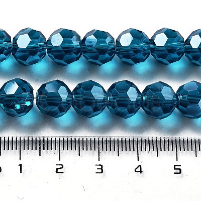 Electroplate Transparent Glass Beads Strands EGLA-A035-T10mm-A12-1