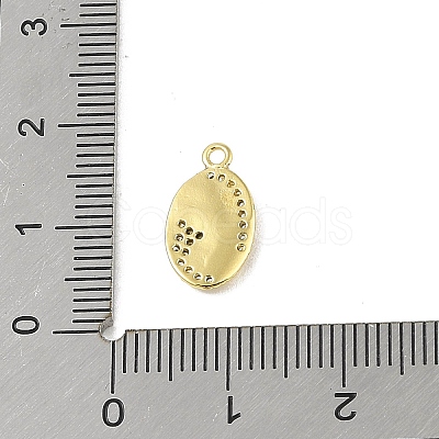 Brass Micro Pave Clear Cubic Zirconia Pendants KK-E111-29G-1