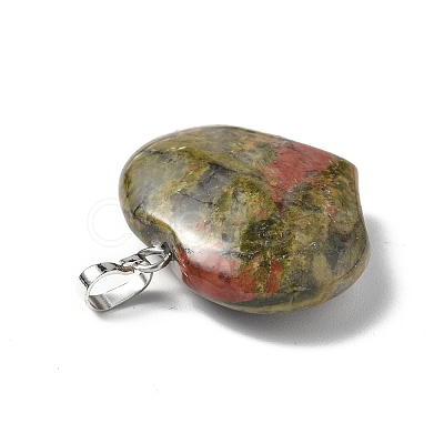 Natural Unakite Pendants G-G956-D02-1