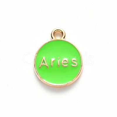 Alloy Enamel Pendants ENAM-S124-01A-06A-1