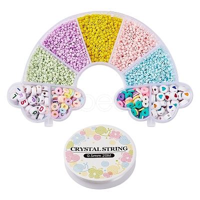 DIY Glass Seed Beads Bracelet Making Kit DIY-YW0004-82-1