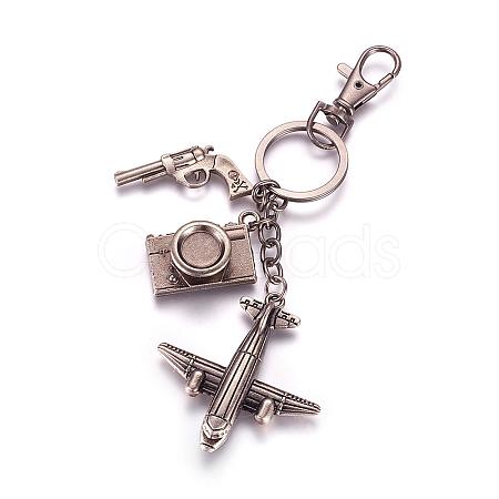 Alloy Airliner Pendant Keychain KEYC-P036-08C-1
