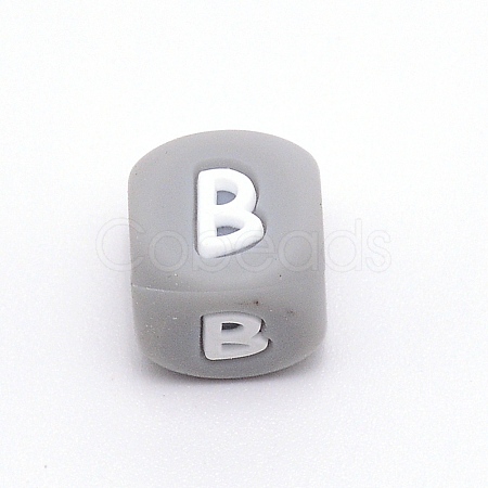 Silicone Alphabet Beads for Bracelet or Necklace Making SIL-TAC001-01A-B-1