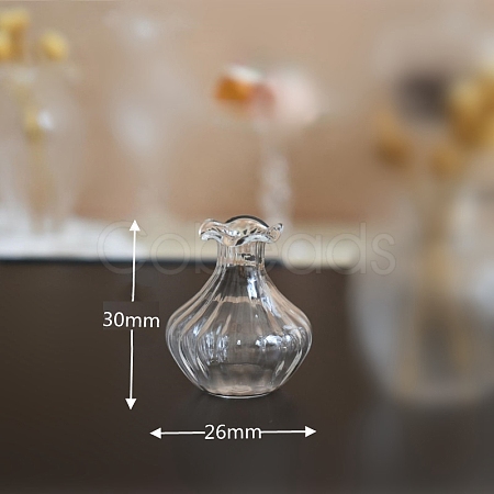 1:12 Scale Dollhouse Miniature Glass Vase PW-WG83393-04-1