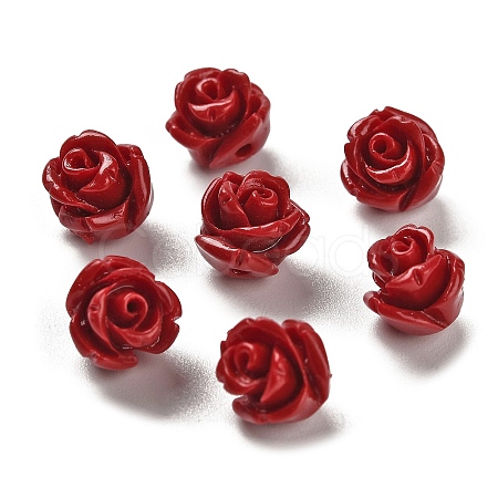 Synthetic Coral Carved Beads CORA-H003-01B-23-1