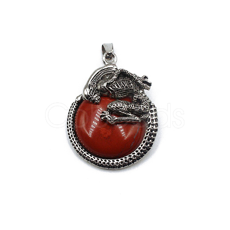 Natural Red Jasper Pendants FIND-PW0025-10AS-13-1