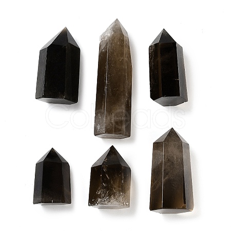 Tower Natural Smoky Quartz Healing Stone Wands G-A096-02A-1-1