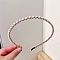 Alloy with Plastic Pearl Hair Bands, Hair Bands for Women Girls, FireBrick, 120mm