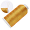 Nylon Metallic Thread, Embroidery Thread, 3-Ply, Gold, 0.2mm, about 1312.33 yards(1200m)/roll