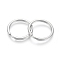 Tarnish Resistant 304 Stainless Steel Split Key Rings, Keychain Clasp Findings, Stainless Steel Color, 20x1.8mm, Wire: 1.4mm