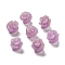 Synthetic Coral Carved Beads, Dyed, Flower, Plum, 8.5x8.5x8mm, Hole: 1.2mm