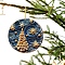 Flat Round Acrylic Pendant Decorations, Home Hanging Decorations, Christmas Tree, 80mm