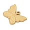 Ion Plating(IP) 304 Stainless Steel Charms, Golden, Butterfly, 12x15.5x1mm, Hole: 1.2mm