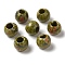 Natural Unakite Gemstone European Beads, Large Hole Beads, Rondelle, 12~12.5x9~10.5mm, Hole: 5.5~6mm