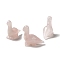 Natural Rose Quartz Home Display Decoration, 3D Dinosaur, 48x21x46mm