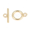 Brass Toggle Clasps X-KK-Q765-01G-1