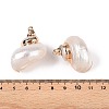 Natural Sea Shell Pendants SSHEL-N038-54-3