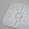 Christmas DIY Snowflake Silicone Pendant Molds DIY-P006-31-4