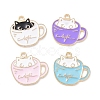 Alloy Enamel Pendants PALLOY-D015-01-1