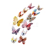 12Pcs PVC 3D Butterfly Wall Decorative Stickers PW-WG55410-06-1