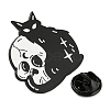Cartoon Cat & Skull Enamel Pins JEWB-Q033-02D-2