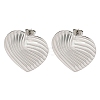 304 Stainless Steel Ear Studs EJEW-P270-06A-P-1