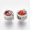 Platinum Plated Alloy Beads MPDL-S067-09A-2
