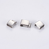 304 Stainless Steel Magnetic Clasps with Glue-in Ends STAS-G163-70P-4