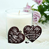 Wedding Double Sided Wooden Rotating Photo Frames with DIY Word Heart Charm DJEW-WH0076-003-3