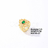 Brass Rhinestones Finger Rings for Women KK6620-2-1