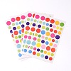 Flat Round DIY Cloth Picture Stickers AJEW-L053-01-1