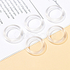 Natural Quartz Crystal Plain Band Finger Rings PW-WG26698-05-1