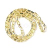 Electroplate Glass Beads Strands GLAA-Q101-02A-HP01-2