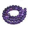 Natural Crackle Agate Beads Strands G-S373-002E-8mm-2