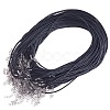Waxed Cotton Cord Necklace Making NJEW-A279-2.0mm-01-4