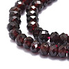 Natural Garnet Beads Strands G-E569-H01-3