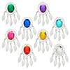 Fingerinspire 8Pcs 8 Colors Iron Big Pendants FIND-FG0003-31S-1