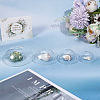 DELORIGIN 4Pcs 4 Style Clear Glass Globe FIND-DR0001-01-4