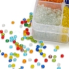 8 Colors Glass Seed Beads SEED-YW0001-55-5