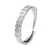 Non-Tarnish 304 Stainless Steel Word Adjustable Rings RJEW-D006-18P-1