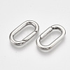 Non-Tarnish 304 Stainless Steel Spring Gate Rings STAS-S079-89-2