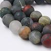 Natural African Bloodstone Beads Strands G-P295-05-8mm-3