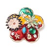 Alloy Pave Rhinestone Brooch JEWB-M035-03B-G-1