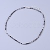 Natural Rutilated Quartz Beaded Necklaces NJEW-K114-A-A05-1