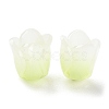 4-Petal Opaque Acrylic Bead Caps X-SACR-D007-08B-1