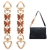 WADORN 2Pcs Butterfly Alloy Enamel Purse Strap Extender FIND-WR0007-23A-2