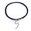 Waxed Cotton Cord Necklace Making MAK-S034-017-3