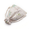 Polycotton(Polyester Cotton) Packing Pouches Drawstring Bags ABAG-S003-04A-3